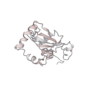 6645_5jus_S_v1-4
Saccharomyces cerevisiae 80S ribosome bound with elongation factor eEF2-GDP-sordarin and Taura Syndrome Virus IRES, Structure III (mid-rotated 40S subunit)