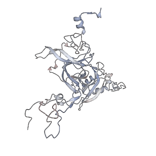 6646_5jut_G_v1-3
Saccharomyces cerevisiae 80S ribosome bound with elongation factor eEF2-GDP-sordarin and Taura Syndrome Virus IRES, Structure IV (almost non-rotated 40S subunit)