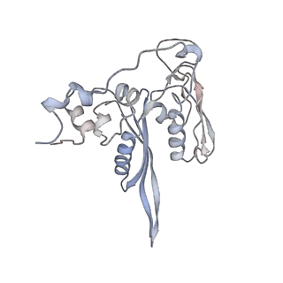 6646_5jut_ZA_v1-3
Saccharomyces cerevisiae 80S ribosome bound with elongation factor eEF2-GDP-sordarin and Taura Syndrome Virus IRES, Structure IV (almost non-rotated 40S subunit)