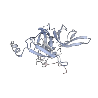 6647_5juu_BB_v1-3
Saccharomyces cerevisiae 80S ribosome bound with elongation factor eEF2-GDP-sordarin and Taura Syndrome Virus IRES, Structure V (least rotated 40S subunit)