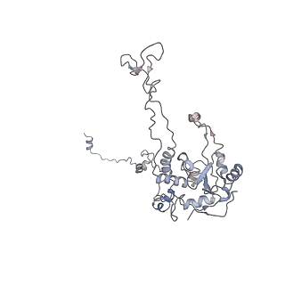 6647_5juu_H_v1-3
Saccharomyces cerevisiae 80S ribosome bound with elongation factor eEF2-GDP-sordarin and Taura Syndrome Virus IRES, Structure V (least rotated 40S subunit)