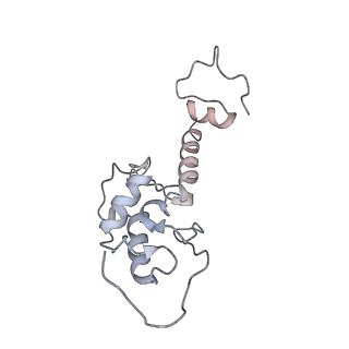 6647_5juu_PB_v1-3
Saccharomyces cerevisiae 80S ribosome bound with elongation factor eEF2-GDP-sordarin and Taura Syndrome Virus IRES, Structure V (least rotated 40S subunit)