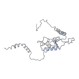 6647_5juu_Q_v1-3
Saccharomyces cerevisiae 80S ribosome bound with elongation factor eEF2-GDP-sordarin and Taura Syndrome Virus IRES, Structure V (least rotated 40S subunit)