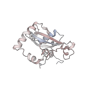 6647_5juu_S_v1-3
Saccharomyces cerevisiae 80S ribosome bound with elongation factor eEF2-GDP-sordarin and Taura Syndrome Virus IRES, Structure V (least rotated 40S subunit)