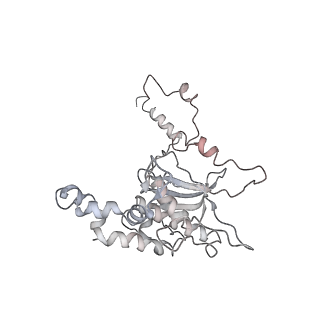 6648_5juo_I_v1-3
Saccharomyces cerevisiae 80S ribosome bound with elongation factor eEF2-GDP-sordarin and Taura Syndrome Virus IRES, Structure I (fully rotated 40S subunit)