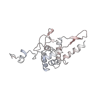 6650_5jus_CB_v1-4
Saccharomyces cerevisiae 80S ribosome bound with elongation factor eEF2-GDP-sordarin and Taura Syndrome Virus IRES, Structure III (mid-rotated 40S subunit)