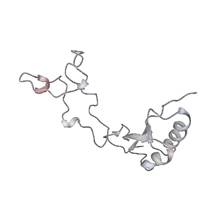 6650_5jus_JA_v1-4
Saccharomyces cerevisiae 80S ribosome bound with elongation factor eEF2-GDP-sordarin and Taura Syndrome Virus IRES, Structure III (mid-rotated 40S subunit)