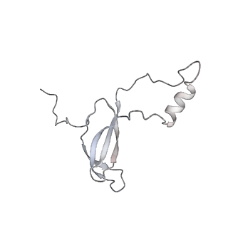 6650_5jus_TA_v1-4
Saccharomyces cerevisiae 80S ribosome bound with elongation factor eEF2-GDP-sordarin and Taura Syndrome Virus IRES, Structure III (mid-rotated 40S subunit)