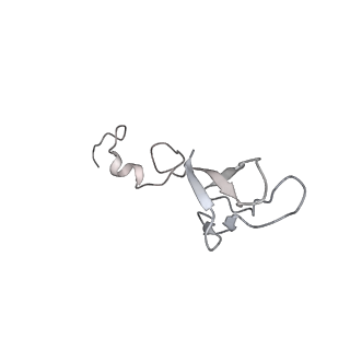 6650_5jus_YB_v1-4
Saccharomyces cerevisiae 80S ribosome bound with elongation factor eEF2-GDP-sordarin and Taura Syndrome Virus IRES, Structure III (mid-rotated 40S subunit)