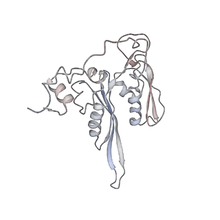 6650_5jus_ZA_v1-4
Saccharomyces cerevisiae 80S ribosome bound with elongation factor eEF2-GDP-sordarin and Taura Syndrome Virus IRES, Structure III (mid-rotated 40S subunit)