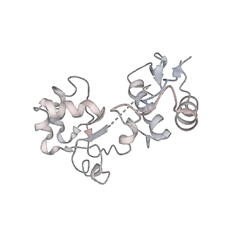 6652_5jut_E_v1-3
Saccharomyces cerevisiae 80S ribosome bound with elongation factor eEF2-GDP-sordarin and Taura Syndrome Virus IRES, Structure IV (almost non-rotated 40S subunit)