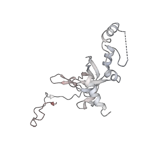 6652_5jut_FB_v1-3
Saccharomyces cerevisiae 80S ribosome bound with elongation factor eEF2-GDP-sordarin and Taura Syndrome Virus IRES, Structure IV (almost non-rotated 40S subunit)