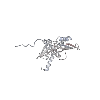 6653_5juu_AB_v1-3
Saccharomyces cerevisiae 80S ribosome bound with elongation factor eEF2-GDP-sordarin and Taura Syndrome Virus IRES, Structure V (least rotated 40S subunit)