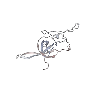 6653_5juu_IB_v1-3
Saccharomyces cerevisiae 80S ribosome bound with elongation factor eEF2-GDP-sordarin and Taura Syndrome Virus IRES, Structure V (least rotated 40S subunit)