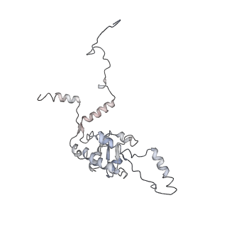 6653_5juu_L_v1-3
Saccharomyces cerevisiae 80S ribosome bound with elongation factor eEF2-GDP-sordarin and Taura Syndrome Virus IRES, Structure V (least rotated 40S subunit)