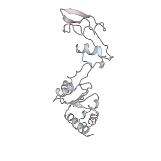 6653_5juu_VA_v1-3
Saccharomyces cerevisiae 80S ribosome bound with elongation factor eEF2-GDP-sordarin and Taura Syndrome Virus IRES, Structure V (least rotated 40S subunit)