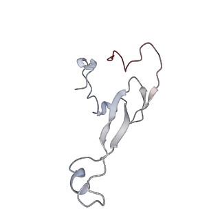 6653_5juu_XB_v1-3
Saccharomyces cerevisiae 80S ribosome bound with elongation factor eEF2-GDP-sordarin and Taura Syndrome Virus IRES, Structure V (least rotated 40S subunit)