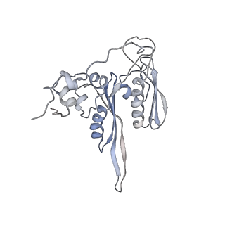 6653_5juu_ZA_v1-3
Saccharomyces cerevisiae 80S ribosome bound with elongation factor eEF2-GDP-sordarin and Taura Syndrome Virus IRES, Structure V (least rotated 40S subunit)