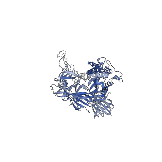 22737_7k90_C_v1-1
Structure of the SARS-CoV-2 S 6P trimer in complex with the human neutralizing antibody Fab fragment, C144