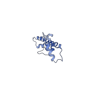8246_5kgf_C_v1-5
Structural model of 53BP1 bound to a ubiquitylated and methylated nucleosome, at 4.5 A resolution