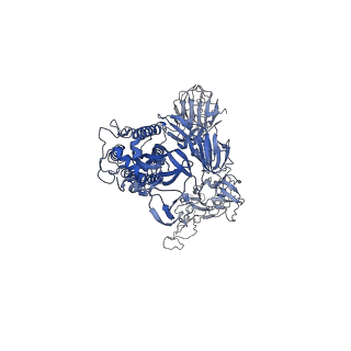 22932_7kmz_C_v1-4
Cryo-EM structure of double ACE2-bound SARS-CoV-2 trimer Spike at pH 7.4