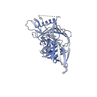 23231_7l8e_E_v1-1
BG505 SOSIP.v5.2(7S) in complex with the polyclonal Fab pAbC-1 from animal Rh.33172 (Wk38 time point)