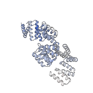 4037_5lcw_X_v1-5
Cryo-EM structure of the Anaphase-promoting complex/Cyclosome, in complex with the Mitotic checkpoint complex (APC/C-MCC) at 4.2 angstrom resolution