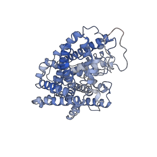 23362_7li7_A_v1-0
apo serotonin transporter reconstituted in lipid nanodisc in presence of NaCl in occluded conformation