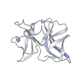 23378_7lih_B_v1-1
CryoEM structure of Mayaro virus icosahedral subunit