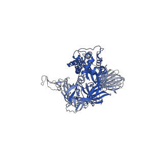 23556_7lwt_A_v1-1
UK (B.1.1.7) SARS-CoV-2 spike protein variant (S-GSAS-B.1.1.7) in the 1-RBD-up conformation