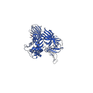 23556_7lwt_C_v1-1
UK (B.1.1.7) SARS-CoV-2 spike protein variant (S-GSAS-B.1.1.7) in the 1-RBD-up conformation