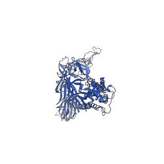 23594_7lyl_B_v1-1
South African (B.1.351) SARS-CoV-2 spike protein variant (S-GSAS-B.1.351) in the RBD-down conformation