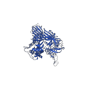 23597_7lyo_A_v1-1
South African (B.1.351) SARS-CoV-2 spike protein variant (S-GSAS-B.1.351) in the 1-RBD-up conformation