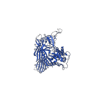 23599_7lyq_A_v3-1
South African (B.1.351) SARS-CoV-2 spike protein variant (S-GSAS-B.1.351) in the 1-RBD-up conformation