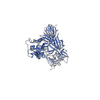 23612_7m0j_C_v1-1
SARS-CoV-2 u1S2q All Down RBD State Spike Protein Trimer - asymmetric refinement