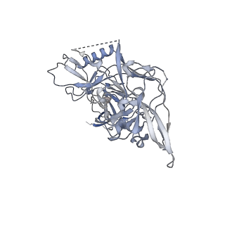 9062_6mar_E_v1-1
HIV-1 Envelope Glycoprotein Clone BG505 delCT N332T in complex with broadly neutralizing antibody Fab PGT151