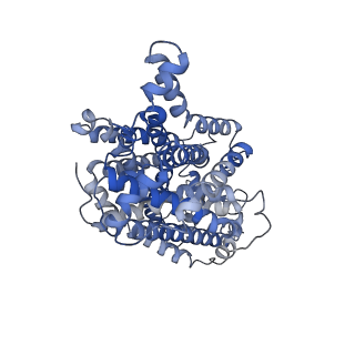 23830_7mgw_A_v1-0
5-HT bound serotonin transporter reconstituted in lipid nanodisc in NaCl in occluded conformation
