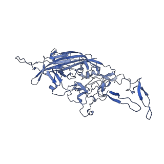 24003_7mua_5_v1-2
Structure of the adeno-associated virus 9 capsid at pH pH 5.5 in complex with terminal galactose