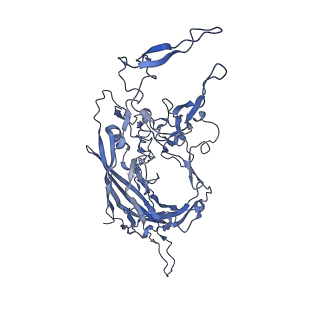 24003_7mua_8_v1-2
Structure of the adeno-associated virus 9 capsid at pH pH 5.5 in complex with terminal galactose