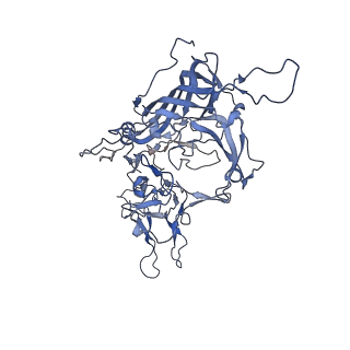 24003_7mua_V_v1-2
Structure of the adeno-associated virus 9 capsid at pH pH 5.5 in complex with terminal galactose