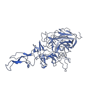 24003_7mua_e_v1-2
Structure of the adeno-associated virus 9 capsid at pH pH 5.5 in complex with terminal galactose