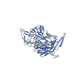 24003_7mua_i_v1-2
Structure of the adeno-associated virus 9 capsid at pH pH 5.5 in complex with terminal galactose