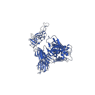 24061_7mw3_B_v1-1
Structure of the SARS-CoV-2 Spike trimer with two RBDs down in complex with the Fab fragment of human neutralizing antibody clone 6