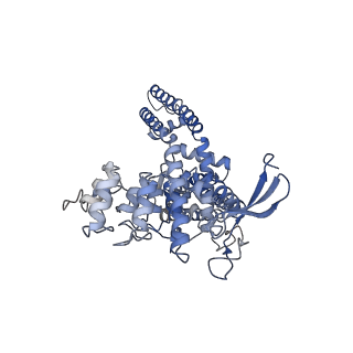 24091_7mze_D_v1-1
Cryo-EM structure of minimal TRPV1 with 2 bound RTX in opposite pockets