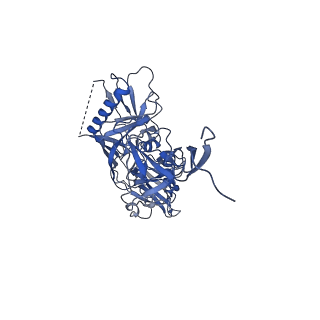 9319_6n1v_A_v1-1
Cryo-EM structure at 4.0 A resolution of vaccine-elicited antibody A12V163-a.01 in complex with HIV-1 Env BG505 DS-SOSIP, and antibodies VRC03 and PGT122