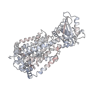 24206_7n6b_A_v1-0
Structure of MmpL3 reconstituted into lipid nanodisc in the TMM bound state