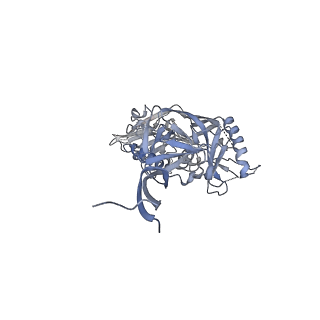 0434_6nc3_E_v1-2
AMC011 v4.2 SOSIP Env trimer in complex with fusion peptide targeting antibody VRC34 fragment antigen binding