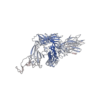 12281_7nda_A_v1-2
EM structure of SARS-CoV-2 Spike glycoprotein (all RBD down) in complex with COVOX-253H55L Fab