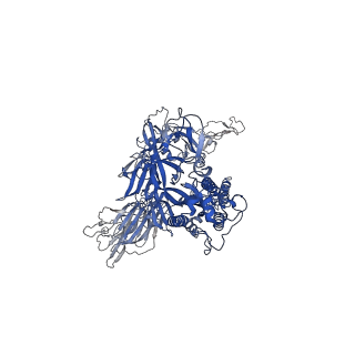 12585_7nt9_B_v1-2
Trimeric SARS-CoV-2 spike ectodomain in complex with biliverdin (closed conformation)