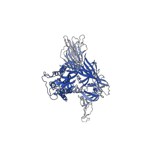 12586_7nta_B_v1-2
Trimeric SARS-CoV-2 spike ectodomain in complex with biliverdin (one RBD erect)